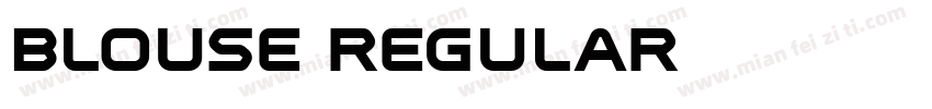 blouse regular字体转换
